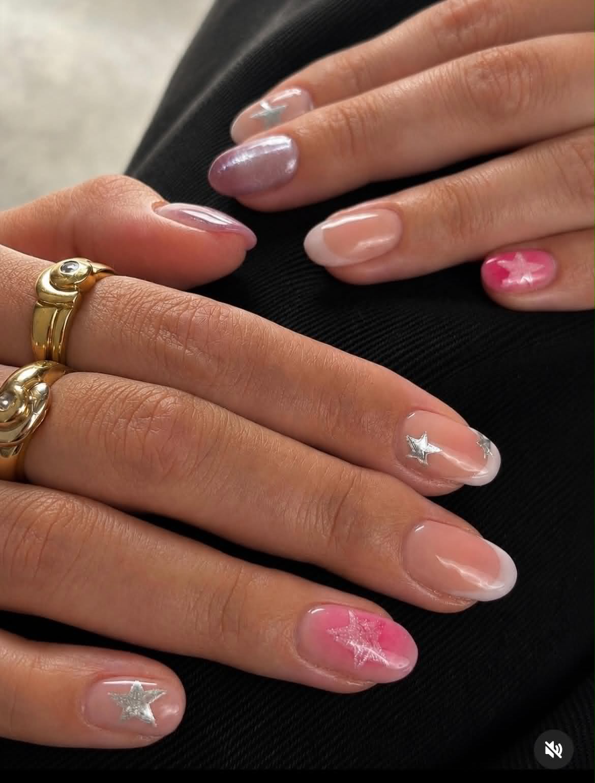Nail art — sterren en chrome